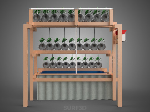 АВТОМАТИЧНИЙ КЕРУВАННЯ ГІДРОПОНІЧНИЙ ЗАВОД ПЛАСТИКОВИЙ КОНТЕЙНЕР ДЛЯ ПЛЯШКИ ПЕТ 3D Модель