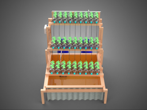 IOT CONTROL HYDROPONIC PLANT PLASTIC WATER BOTTLE CONTAINER POND 3D Модель