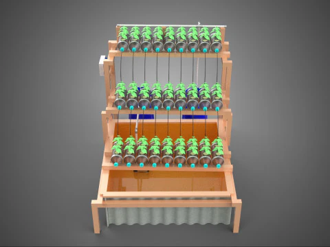 IOT CONTROL HYDROPONIC PLANT PLASTIC WATER BOTTLE CONTAINER POND 3D Model