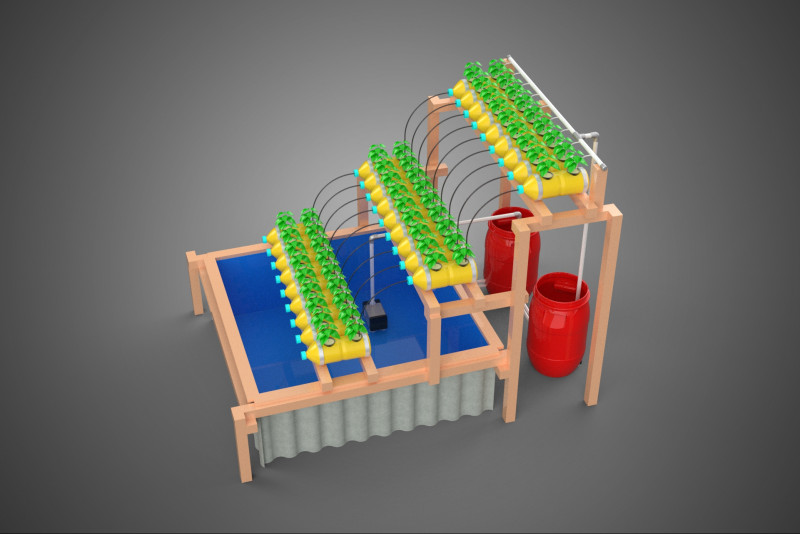 БОЧКА ДЛЯ ПЛАСТИКОВОЙ ВОДЫ, МИНЕРАЛЬНЫЕ БУТЫЛКИ, ГИДРОПОНИЧЕСКИЙ БЕСЗЕМНЕННЫЙ ГОРШЕЧНЫЙ ЗАВОД 3D Модель .c4d .max .obj .3ds .fbx .stl .blend 