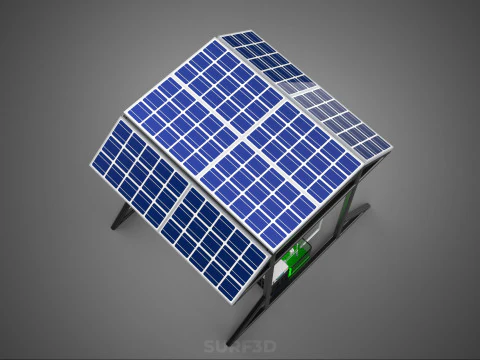 SOLAR ROOF ENERGY POWER IOT PH NUTRIENT CONTROL HYDROPONIC PLANT 3D Model