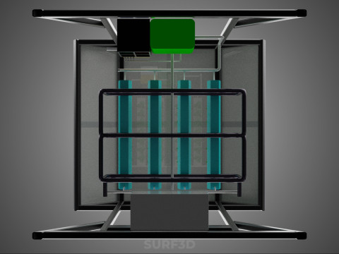 SOLAR ROOF ENERGY POWER IOT PH NUTRIENT CONTROL HYDROPONIC PLANT 3D Model