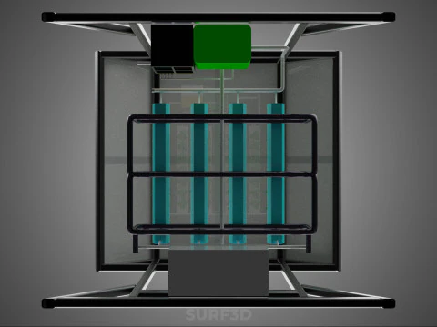 SOLAR ROOF ENERGY POWER IOT PH NUTRIENT CONTROL HYDROPONIC PLANT 3D Model