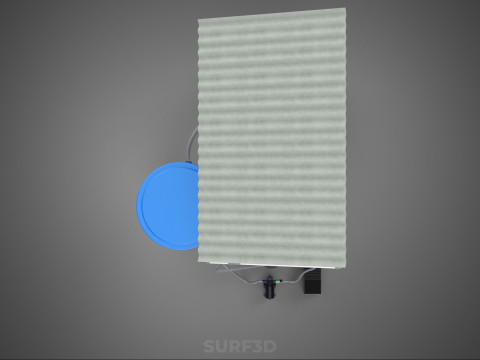 HYDROPONIC PLANT AUTO WATER CYCLE TANK PUMP NOZZLE SPRAYER FARM 3D Modell