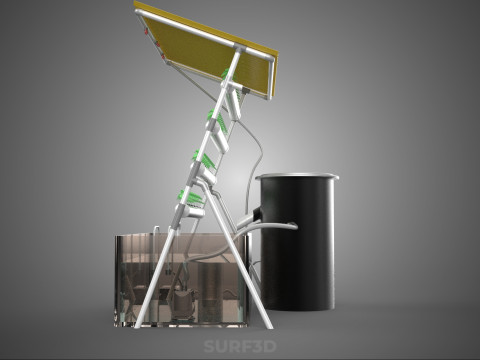 CULTIVATION PLANT HYDROPONIC WATER CYCLE TANK PUMP NOZZLE SPRAY 3D Модель