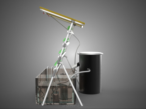 CULTIVATION PLANT HYDROPONIC WATER CYCLE TANK PUMP NOZZLE SPRAY 3D Модель