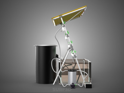 CULTIVATION PLANT HYDROPONIC WATER CYCLE TANK PUMP NOZZLE SPRAY 3D Модель