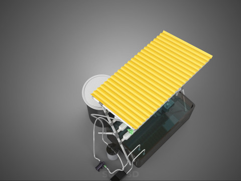 CULTIVATION PLANT HYDROPONIC WATER CYCLE TANK PUMP NOZZLE SPRAY 3D Модель