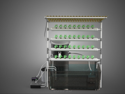 CULTIVATION PLANT HYDROPONIC WATER CYCLE TANK PUMP NOZZLE SPRAY 3D Модель
