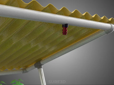 CULTIVATION PLANT HYDROPONIC WATER CYCLE TANK PUMP NOZZLE SPRAY 3D Model