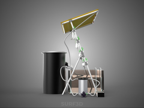CULTIVATION PLANT HYDROPONIC WATER CYCLE TANK PUMP NOZZLE SPRAY 3D Модель