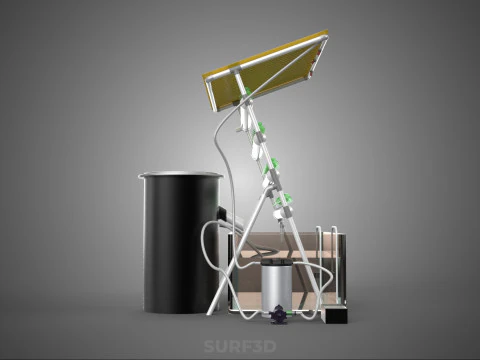 CULTIVATION PLANT HYDROPONIC WATER CYCLE TANK PUMP NOZZLE SPRAY 3D Model