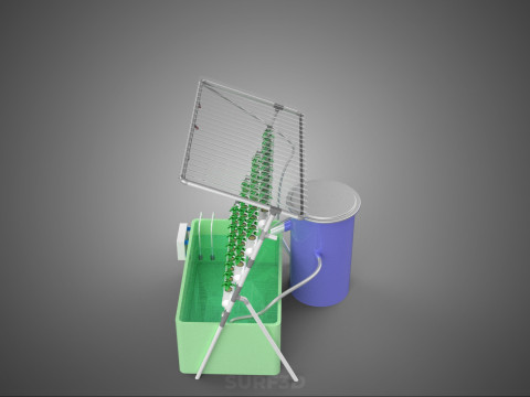 IOT HYDROPONIC PLANT AUTO CONTROL WATER CYCLE PUMP NOZZLE SPRAY 3Dモデル