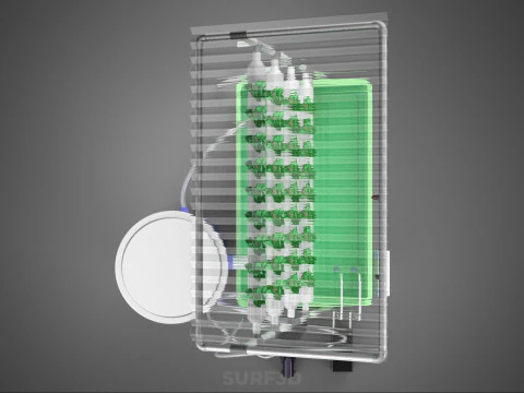 IOT HYDROPONIC PLANT AUTO CONTROL WATER CYCLE PUMP NOZZLE SPRAY 3D Model