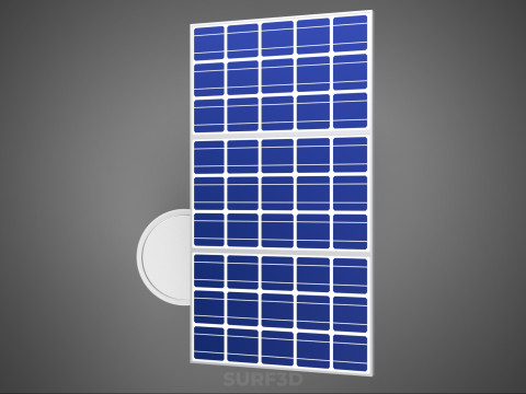 SOLAR PANEL POWERED IOT WATER NUTRIENT CONTROL HYDROPONIC PLANT Model 3D