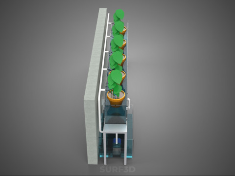 HYDROPONIC PLANT FARM DRIP SYSTEM NUTRIENT AUTO IRRIGATION TIMER 3D Model