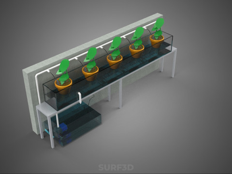 HYDROPONIC PLANT FARM DRIP SYSTEM NUTRIENT AUTO IRRIGATION TIMER 3D Model
