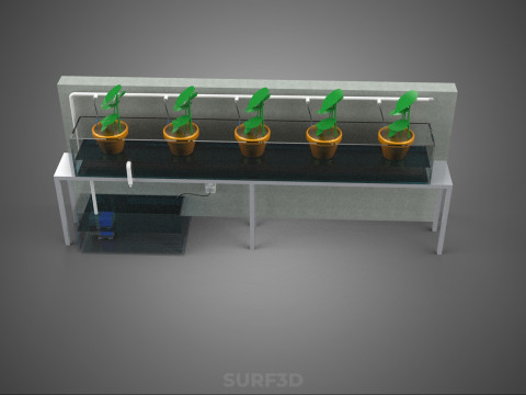 HYDROPONIC PLANT FARM DRIP SYSTEM NUTRIENT AUTO IRRIGATION TIMER 3D Model