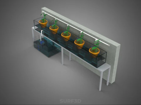 HYDROPONIC PLANT FARM DRIP SYSTEM NUTRIENT AUTO IRRIGATION TIMER 3D Model