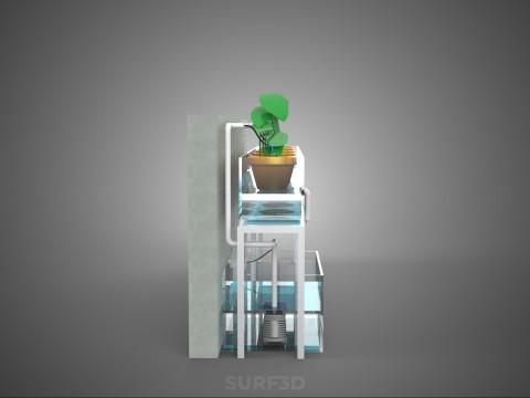 HYDROPONIC PLANT FARM DRIP SYSTEM NUTRIENT AUTO IRRIGATION TIMER 3D Model