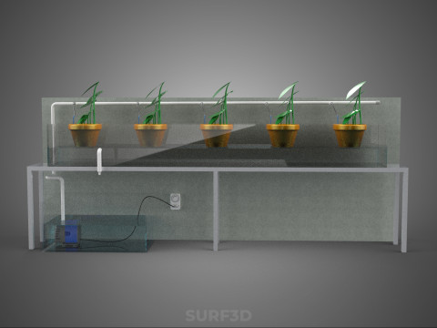 HYDROPONIC PLANT FARM DRIP SYSTEM NUTRIENT AUTO IRRIGATION TIMER 3D Model