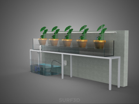 HYDROPONIC PLANT FARM DRIP SYSTEM NUTRIENT AUTO IRRIGATION TIMER 3D Model