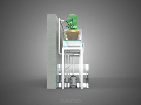 HYDROPONIC PLANT FARM DRIP SYSTEM NUTRIENT AUTO IRRIGATION TIMER 3D Model