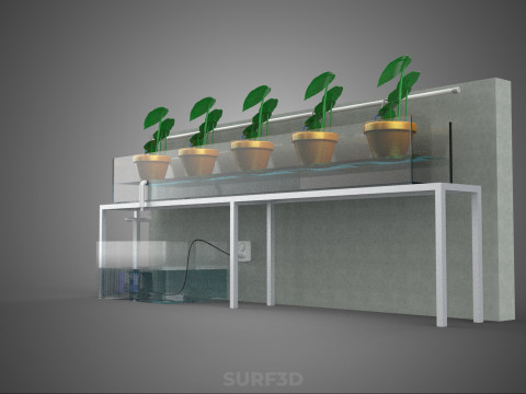 HYDROPONIC PLANT FARM DRIP SYSTEM NUTRIENT AUTO IRRIGATION TIMER 3D Model
