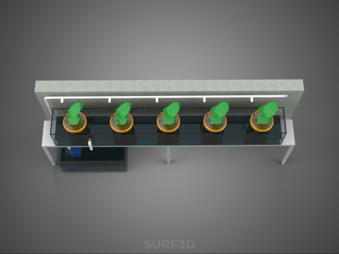 HYDROPONIC PLANT FARM DRIP SYSTEM NUTRIENT AUTO IRRIGATION TIMER 3D Model