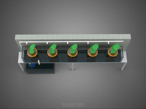 HYDROPONIC PLANT FARM DRIP SYSTEM NUTRIENT AUTO IRRIGATION TIMER 3D Model