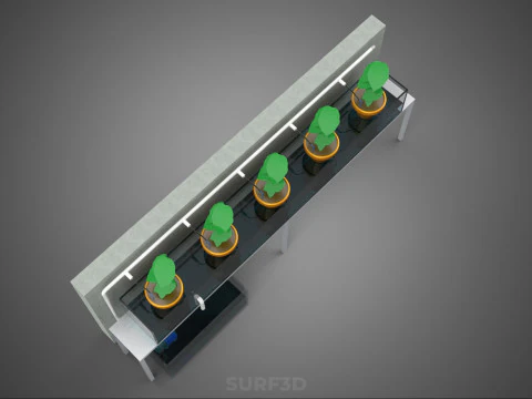 HYDROPONIC PLANT FARM DRIP SYSTEM NUTRIENT AUTO IRRIGATION TIMER 3D Model