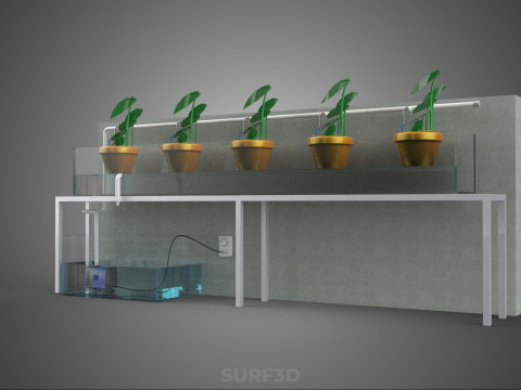 HYDROPONIC PLANT FARM DRIP SYSTEM NUTRIENT AUTO IRRIGATION TIMER 3D Model