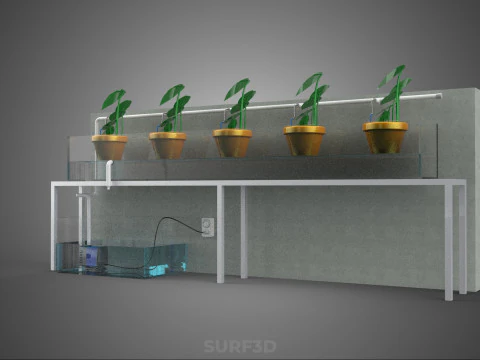 HYDROPONIC PLANT FARM DRIP SYSTEM NUTRIENT AUTO IRRIGATION TIMER 3D Model