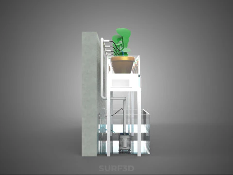 HYDROPONIC PLANT FARM DRIP SYSTEM NUTRIENT AUTO IRRIGATION TIMER 3D Model