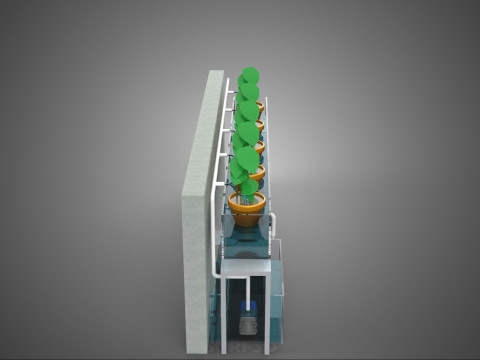HYDROPONIC PLANT FARM DRIP SYSTEM NUTRIENT AUTO IRRIGATION TIMER 3D Model