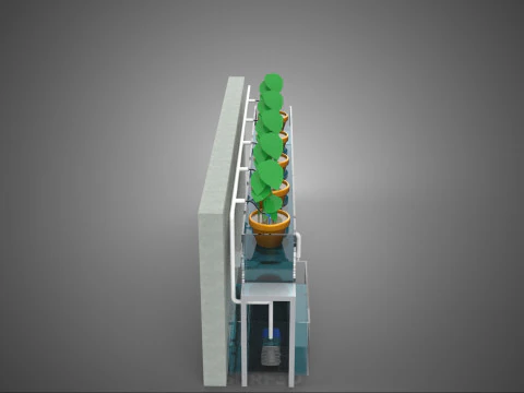 HYDROPONIC PLANT FARM DRIP SYSTEM NUTRIENT AUTO IRRIGATION TIMER 3D Model