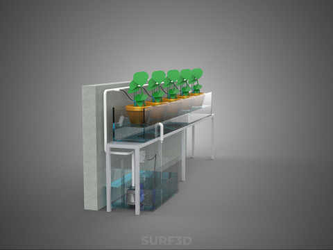 HYDROPONIC PLANT FARM DRIP SYSTEM NUTRIENT AUTO IRRIGATION TIMER 3D Model