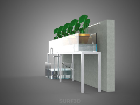 HYDROPONIC PLANT FARM DRIP SYSTEM NUTRIENT AUTO IRRIGATION TIMER 3D Model