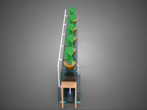 HYDROPONIC GROWTH PLANT FARMING DRIP IRRIGATION SYSTEM GARDENING 3D Model