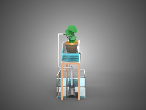 HYDROPONIC GROWTH PLANT FARMING DRIP IRRIGATION SYSTEM GARDENING 3D Model