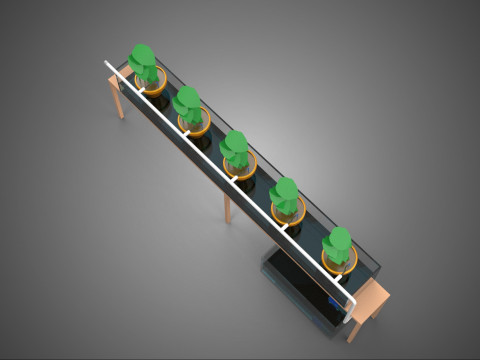 HYDROPONIC GROWTH PLANT FARMING DRIP IRRIGATION SYSTEM GARDENING 3D Model