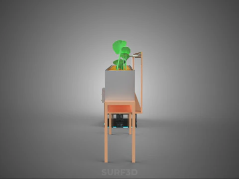 IOT HYDROPONIC PLANT AUTO CONTROL WATER DRIP IRRIGATION SYSTEM 3D Model