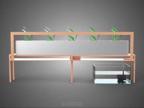 IOT HYDROPONIC PLANT AUTO CONTROL WATER DRIP IRRIGATION SYSTEM 3D Модель