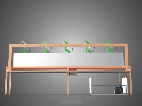 IOT HYDROPONIC PLANT AUTO CONTROL WATER DRIP IRRIGATION SYSTEM 3D Model