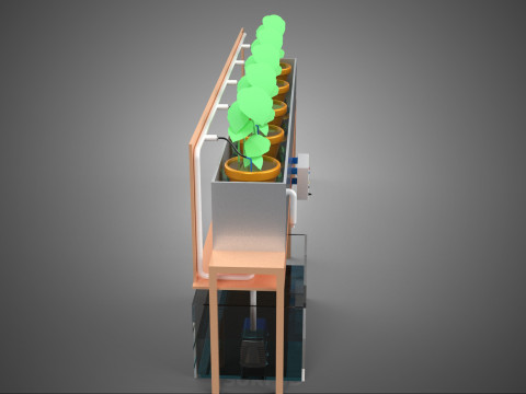 IOT HYDROPONIC PLANT AUTO CONTROL WATER DRIP IRRIGATION SYSTEM 3D Модель