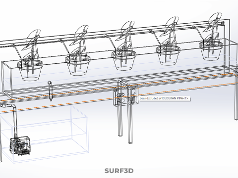 IOT HYDROPONIC PLANT AUTO CONTROL WATER DRIP IRRIGATION SYSTEM 3D Модель