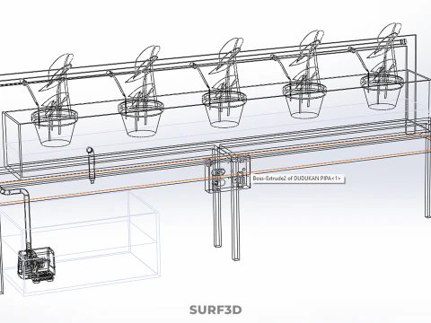 IOT HYDROPONIC PLANT AUTO CONTROL WATER DRIP IRRIGATION SYSTEM 3D Model