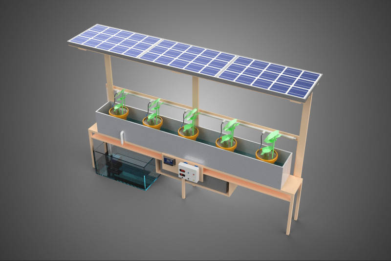 SOLAR PANEL PV IOT WATER DRIP IRRIGATION SYSTEM HYDROPONIC PLANT Model 3D .c4d .max .obj .3ds .fbx .stl .blend 