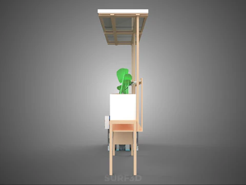 SOLAR PANEL PV IOT WATER DRIP IRRIGATION SYSTEM HYDROPONIC PLANT 3D Model