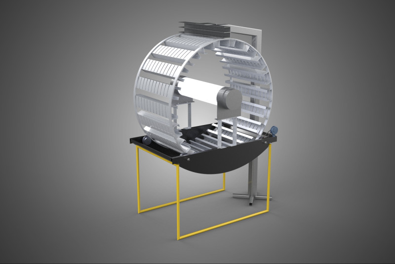 ROTARY HYDROPONIC SPIN GARDEN PLANT GROW FARM CYLINDER SYSTEM 3D मॉडल .c4d .max .obj .3ds .fbx .stl .blend